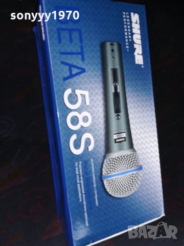 shure beta 58s mic-пълен комплект-внос швеицария, снимка 2 - Микрофони - 23803591