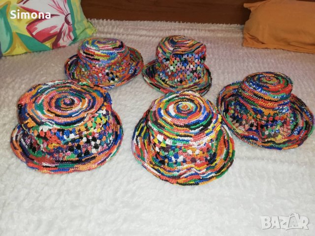 Ръчно плетени артикули от найлонови торбички, снимка 16 - Други - 24869364