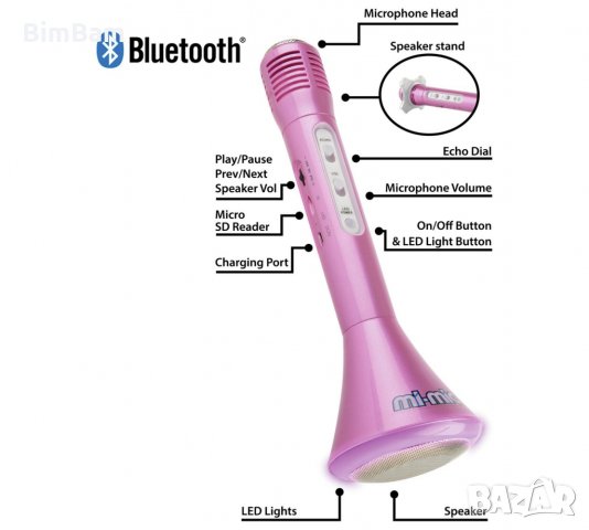 Микрофон Мі-Міс Pink , снимка 5 - Караоке - 23391346