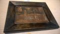 картина-дървена с медна инкрустация и патина-20/16см, снимка 4