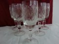 кристални чаши за вино , снимка 1 - Антикварни и старинни предмети - 20064069