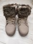 НОВИ бежови зимни обувки унисекс - топла дебела подплата с пух, снимка 1 - Мъжки боти - 23553097