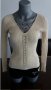 Дамска блуза с дълъг ръкав, фино плетиво, бежова Некст 12 +, снимка 1 - Блузи с дълъг ръкав и пуловери - 17976252