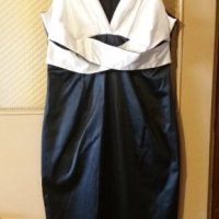 Дам.рокля-"Vitsio"-/полиес.+ликра/-цвят-черна+бяло. Закупена от Италия., снимка 2 - Рокли - 22610816
