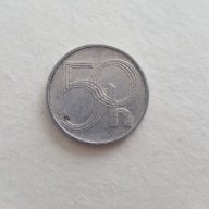 Монета От 50 Чешки Хелера От 1993г. / 1993 50 Czech Hellers Coin KM# 3, снимка 1 - Нумизматика и бонистика - 15888691