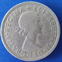  Монета Великобритания - 2 Шилинга 1958 г. Елизабет II, снимка 2 - Нумизматика и бонистика - 20963798