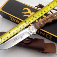 Ловен нож Browning / кожена кания /, снимка 1 - Ножове - 12690647