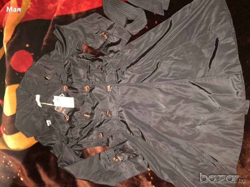 Дамско черно манто. Размер XS, S, M, снимка 1