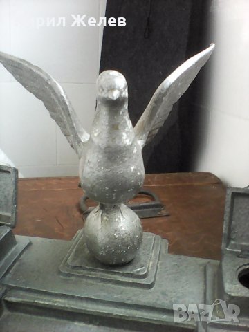 Стара рядка метална мастилничка 366225, снимка 6 - Антикварни и старинни предмети - 23637701