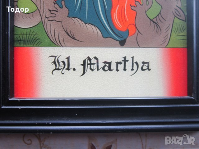 Невероятна Стара икона стъклопис позлата , снимка 4 - Колекции - 25405004