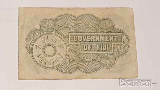 X RARE 1942 GOVERNMENT OF FIJI ONE PENNY, снимка 2 - Нумизматика и бонистика - 19133390