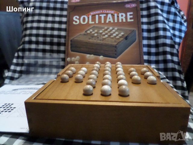 НОВО! Дървена игра с топчета Solitaire, снимка 6 - Други игри - 25761960