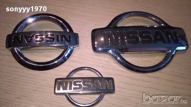 Nissan-емблеми за кола-5/8/11.5см диаметър-внос швеицария, снимка 2 - Аксесоари и консумативи - 14712906