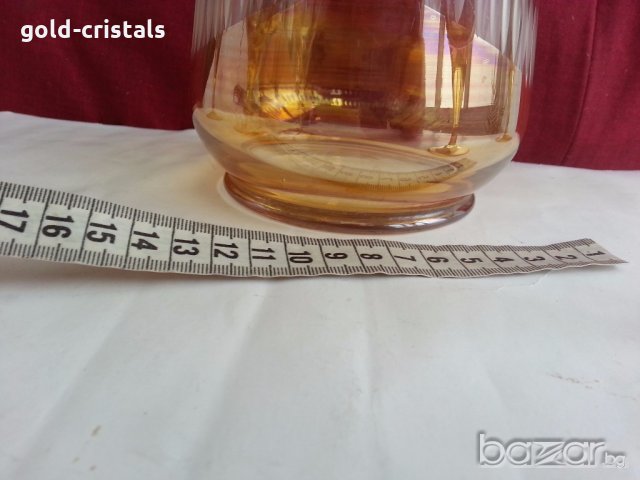 Стъклена кана и стъклени чаши , снимка 8 - Антикварни и старинни предмети - 19994482
