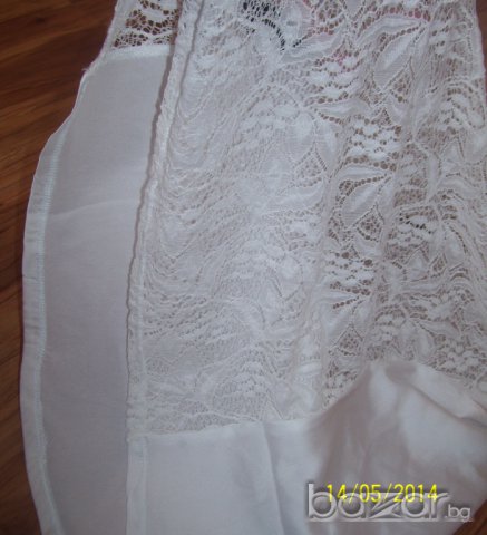 нова бяла лятна блузка с дантелен прозрачен гръб на sity life-размер-л-хл , снимка 10 - Тениски - 7407792