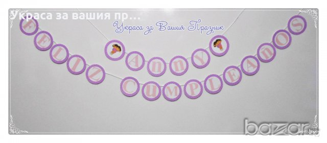 украса надпис и рамка за снимки по време на партито с Дора изследователката, снимка 2 - Декорация - 20285377