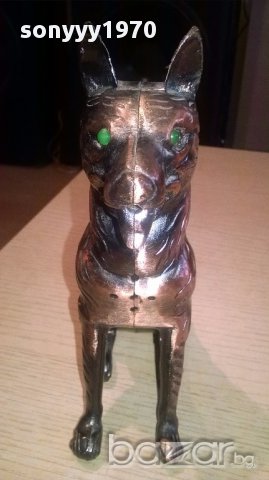 Куче/вълк-метална запалка-17/17/6см-внос швеицария, снимка 10 - Антикварни и старинни предмети - 16160595