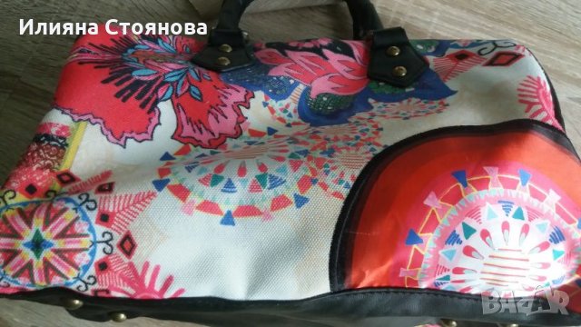 Чанта на Desigual дамска чанта къси и дълга дръжки, снимка 10 - Чанти - 24525891
