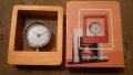 часовник за бюро луксозен дървен с будилник, Германия Бремен уникат, снимка 1
