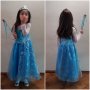 Детски рокли на Елза и Ана от "Замръзналото кралство" с подарък жезъл , снимка 7
