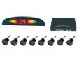 Парктроник с 8 сензора, светлинен дисплей и звукова сигнализация за кола,камион,бус,каравана, снимка 1 - Аксесоари и консумативи - 8699505
