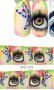 STZ-732 очи и пеперуди татос ваденки слайдер водни стикери за нокти маникюр, снимка 1 - Продукти за маникюр - 23672445