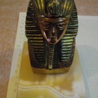 Глава на фараон от бронз, снимка 1 - Други ценни предмети - 11821814
