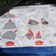 Нова двуслойна палатка с чадъръчно лесно отваряне за 3 човека , снимка 6 - Палатки - 11726757