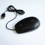 Оптична малка ергономична мишка черна USB DPI=1000, снимка 1 - Клавиатури и мишки - 17441143
