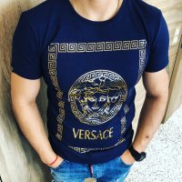 Мъжка тениска Versace код 055, снимка 1 - Тениски - 24481570