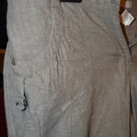 Бежов ленен панталон като нов, снимка 4 - Панталони - 25183509