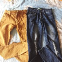 Дънки за момиче-обща цена 20 лв, снимка 1 - Детски панталони и дънки - 19439325