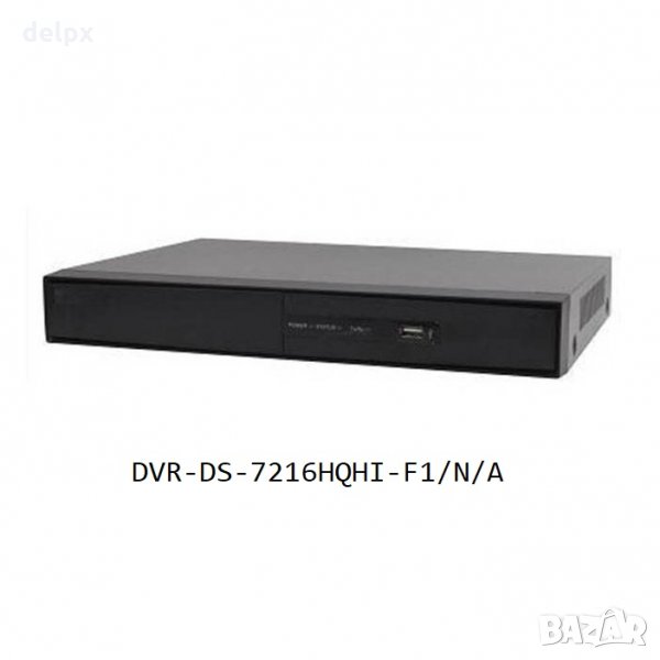 Записващо устройство DVR-DS-7216HQHI-F1/N/A за 16 камери 400/25 кадъра LAN ДУ, снимка 1