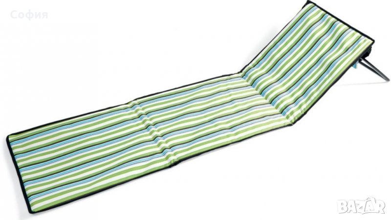 Плажен матрак с облегалка Living & Garden, 160х53см, сгъваем с раменна каишка, снимка 1