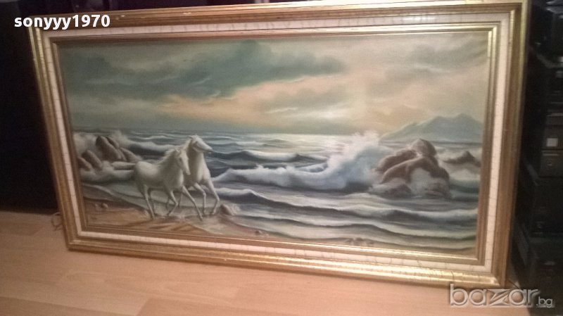 Egido-Огромна картина-платно/масло 114/64см-внос от канарските острови, снимка 1