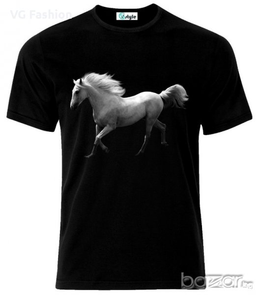 Мъжка тениска Beautiful White Horse, снимка 1