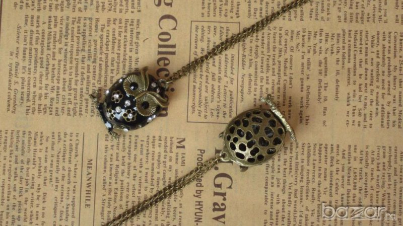 Колие "Черен бухал" /K-15/, снимка 1