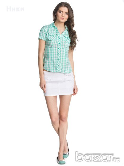 Нова дамска риза с къс ръкав Terranova - размер М, снимка 1