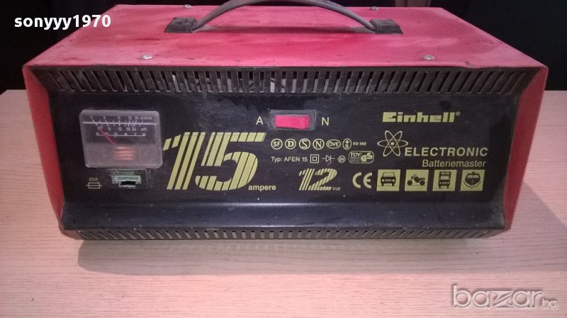 einhel-12voltts/15ampere-зарядно-внос швеицария, снимка 1