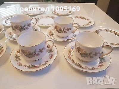 Английски костен порцелан -сервиз за чай, снимка 1