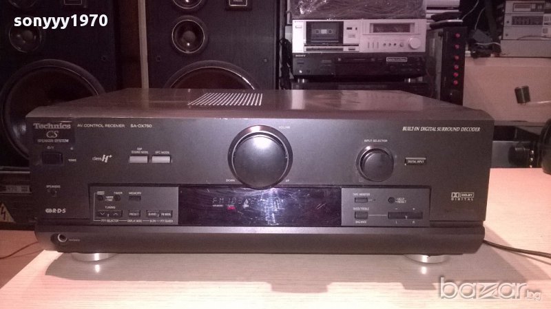 Technics sa-dx750 stereo receiver-внос швеицария, снимка 1
