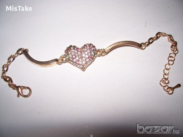 дамска гривна сърце, снимка 2 - Гривни - 11766067