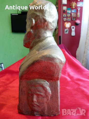  Бюст  ХРИСТО БОТЕВ от проф Атанас ДУДУЛОВ Царство България, снимка 4 - Антикварни и старинни предмети - 25229672