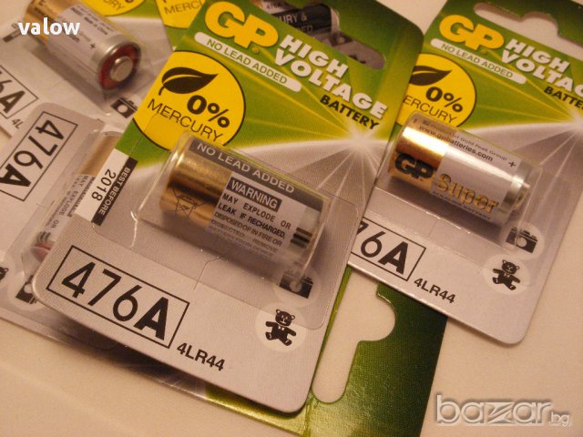 Алкална батерия 6v GP 476A 4LR44 28A фотоапарат нашийник за куче, снимка 2 - Други стоки за дома - 13118192