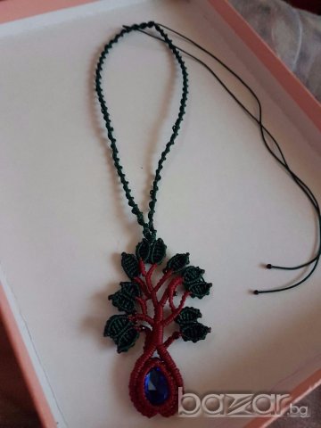 Колие дървото на живота ръчна изработка, снимка 4 - Колиета, медальони, синджири - 19874796