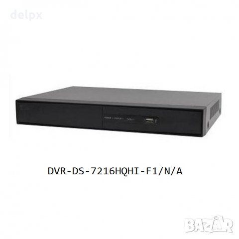 Записващо устройство DVR-DS-7216HQHI-F1/N/A за 16 камери 400/25 кадъра LAN ДУ, снимка 1 - Други - 24728697