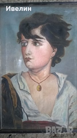 стара картина-портрет, снимка 2 - Картини - 25277737