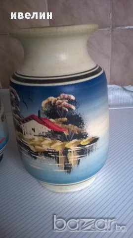 две керамични вази, снимка 3 - Вази - 12825192