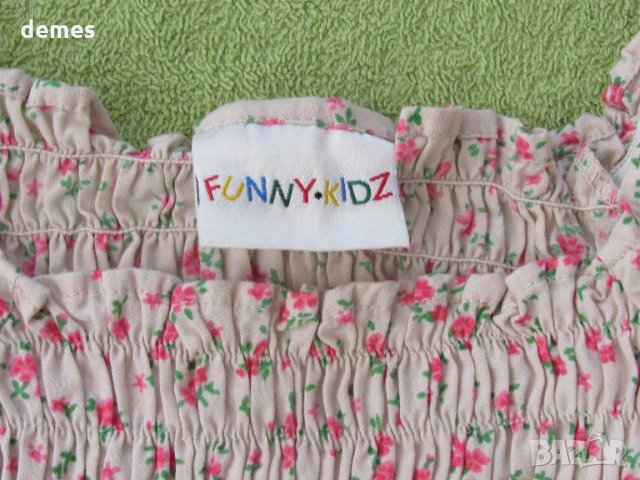 Блузка за момиче с буфан ръкав, размер 110, снимка 3 - Детски Блузи и туники - 21888099