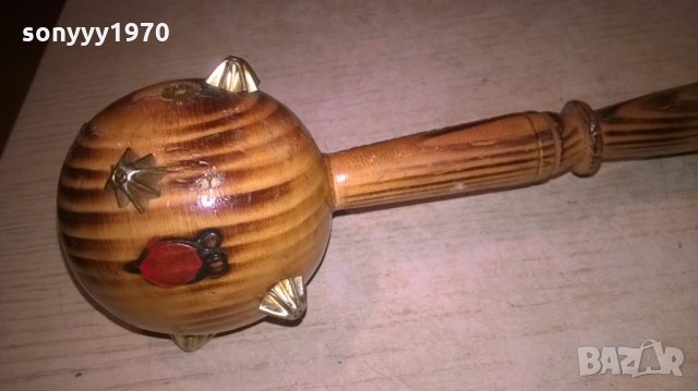 дървен боздуган-33х9см, снимка 2 - Колекции - 24861432